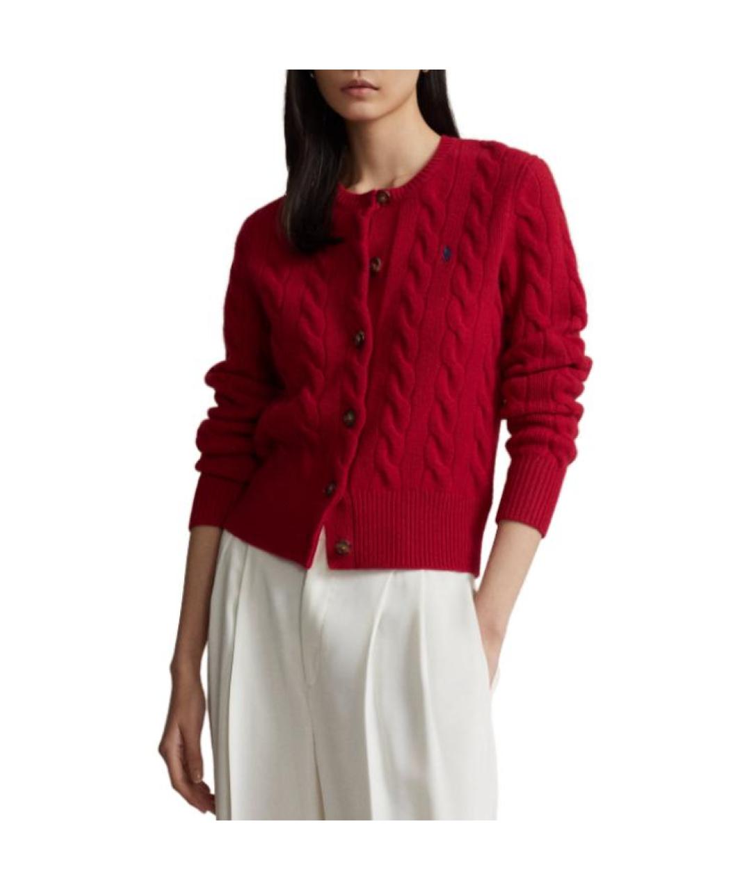 POLO RALPH LAUREN Красный кардиган, фото 4