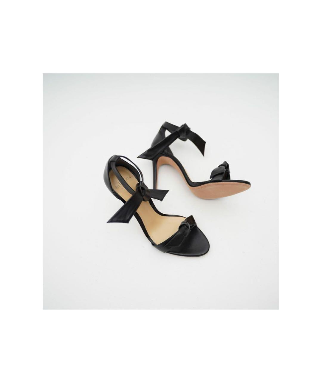 ALEXANDRE BIRMAN Черные кожаные босоножки, фото 3