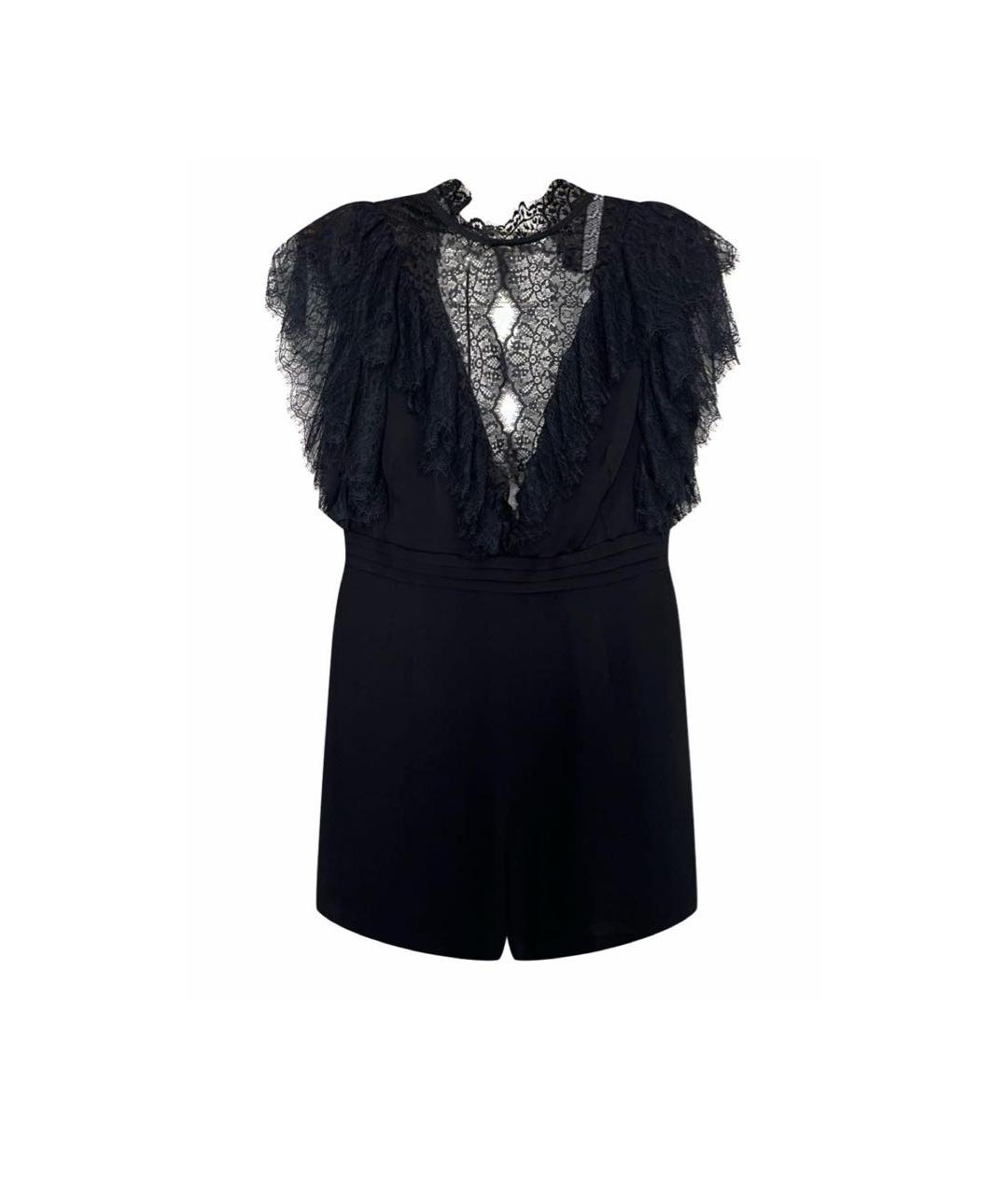 SANDRO Черный вискозный комбинезон, фото 1