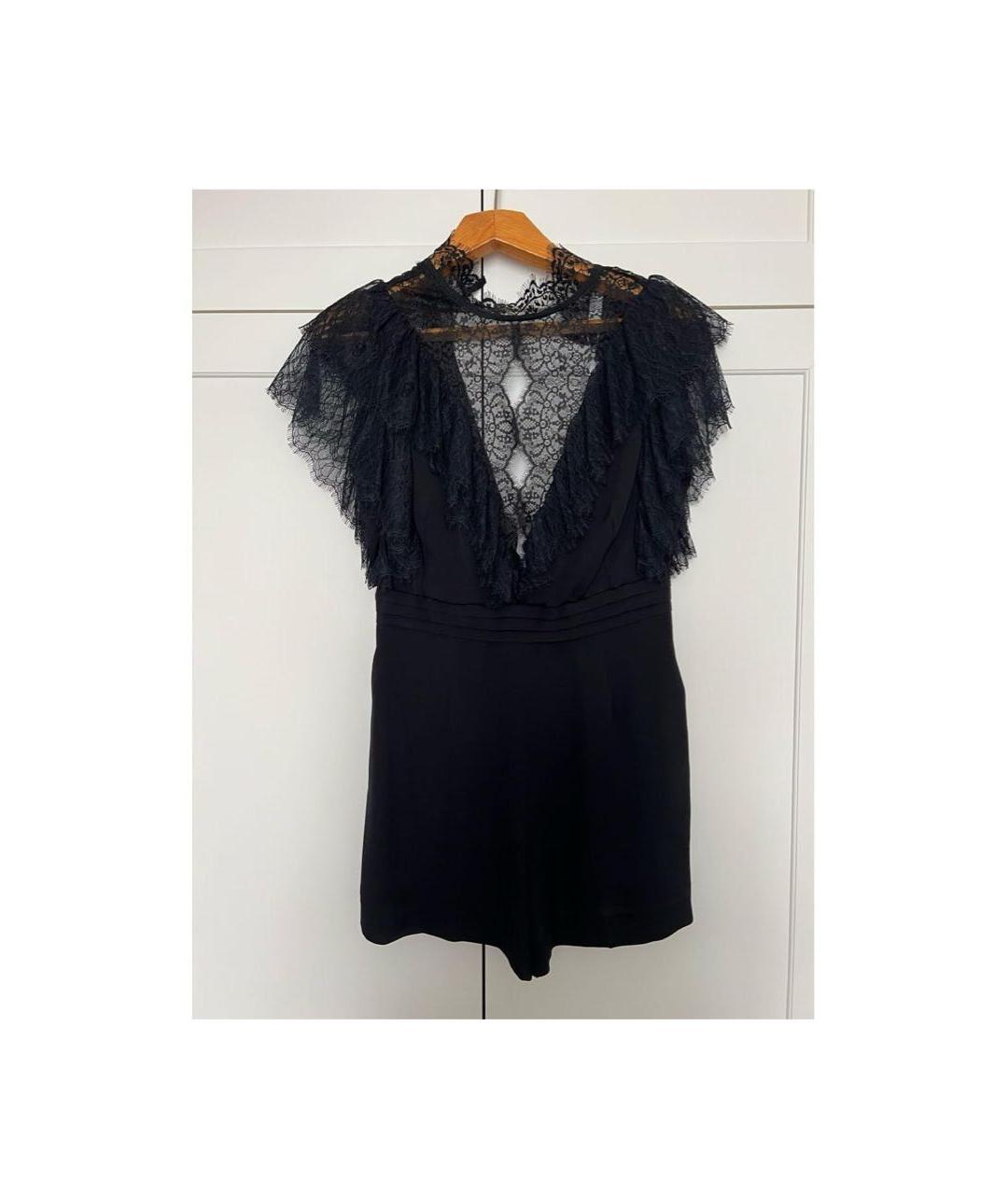 SANDRO Черный вискозный комбинезон, фото 2