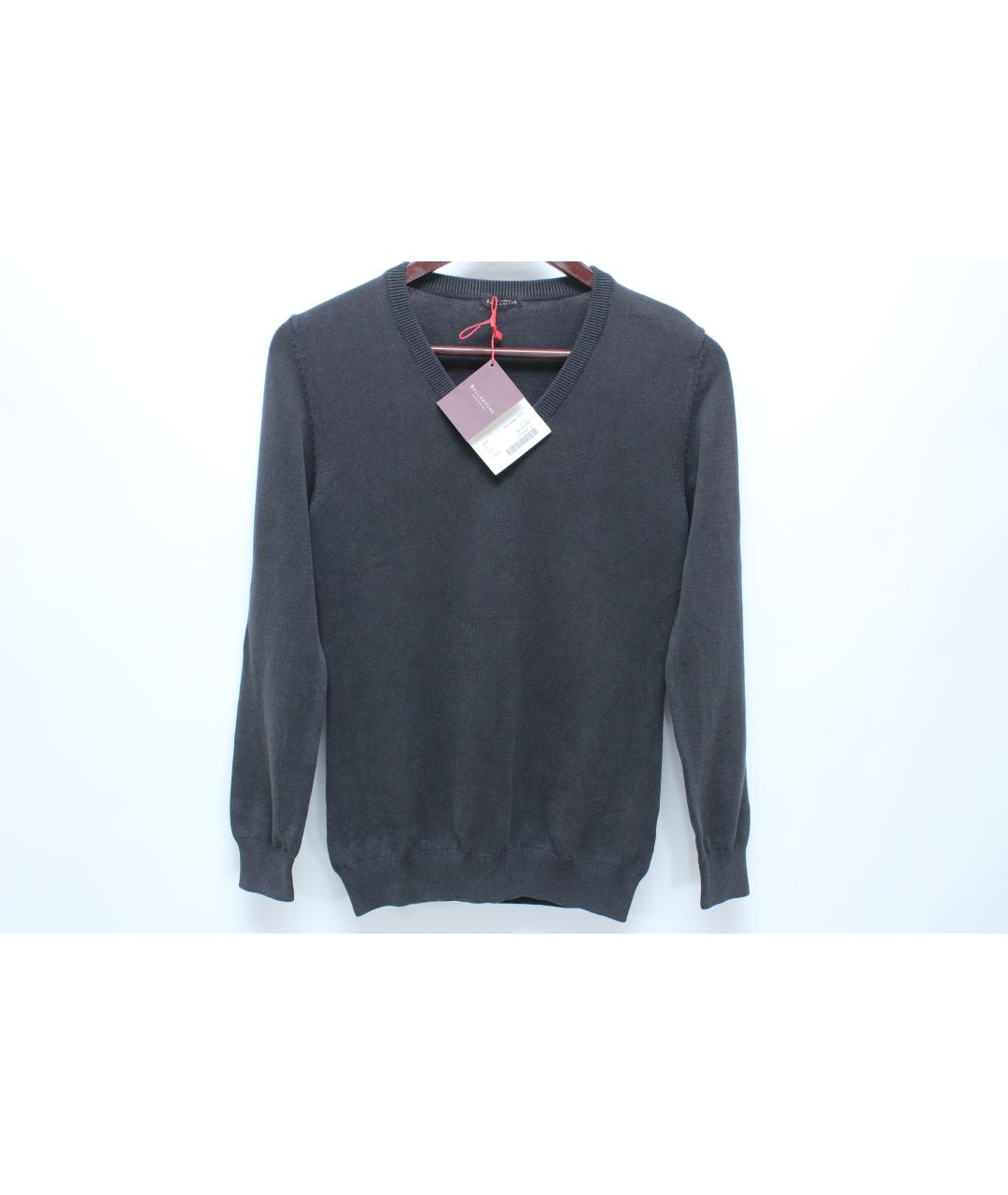 BALLANTYNE Черный хлопковый джемпер / свитер, фото 10