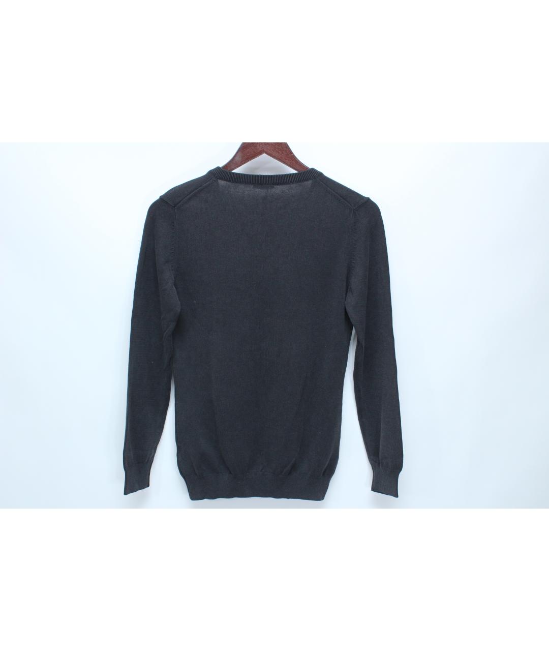 BALLANTYNE Черный хлопковый джемпер / свитер, фото 4