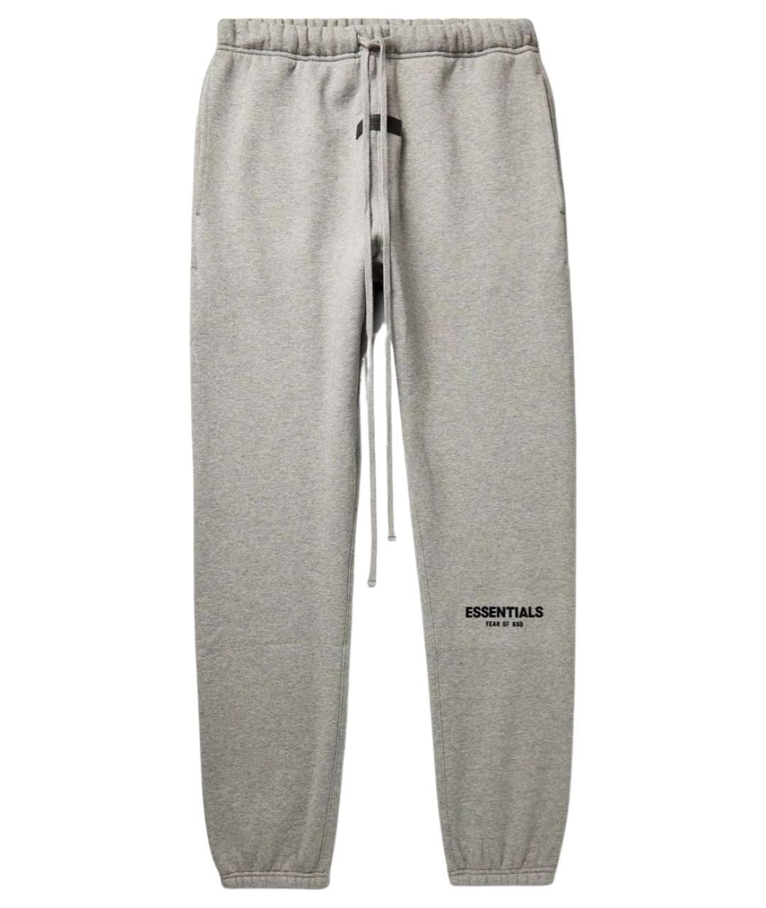 FEAR OF GOD ESSENTIALS Серые хлопковые брюки широкие, фото 1