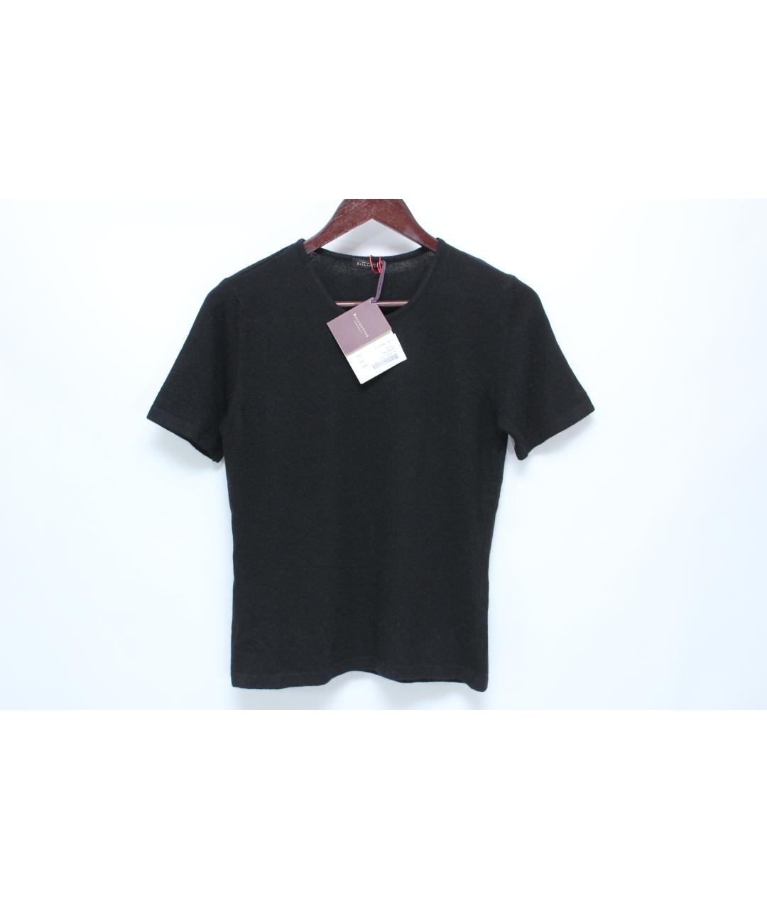 BALLANTYNE Черный шелковый джемпер / свитер, фото 2