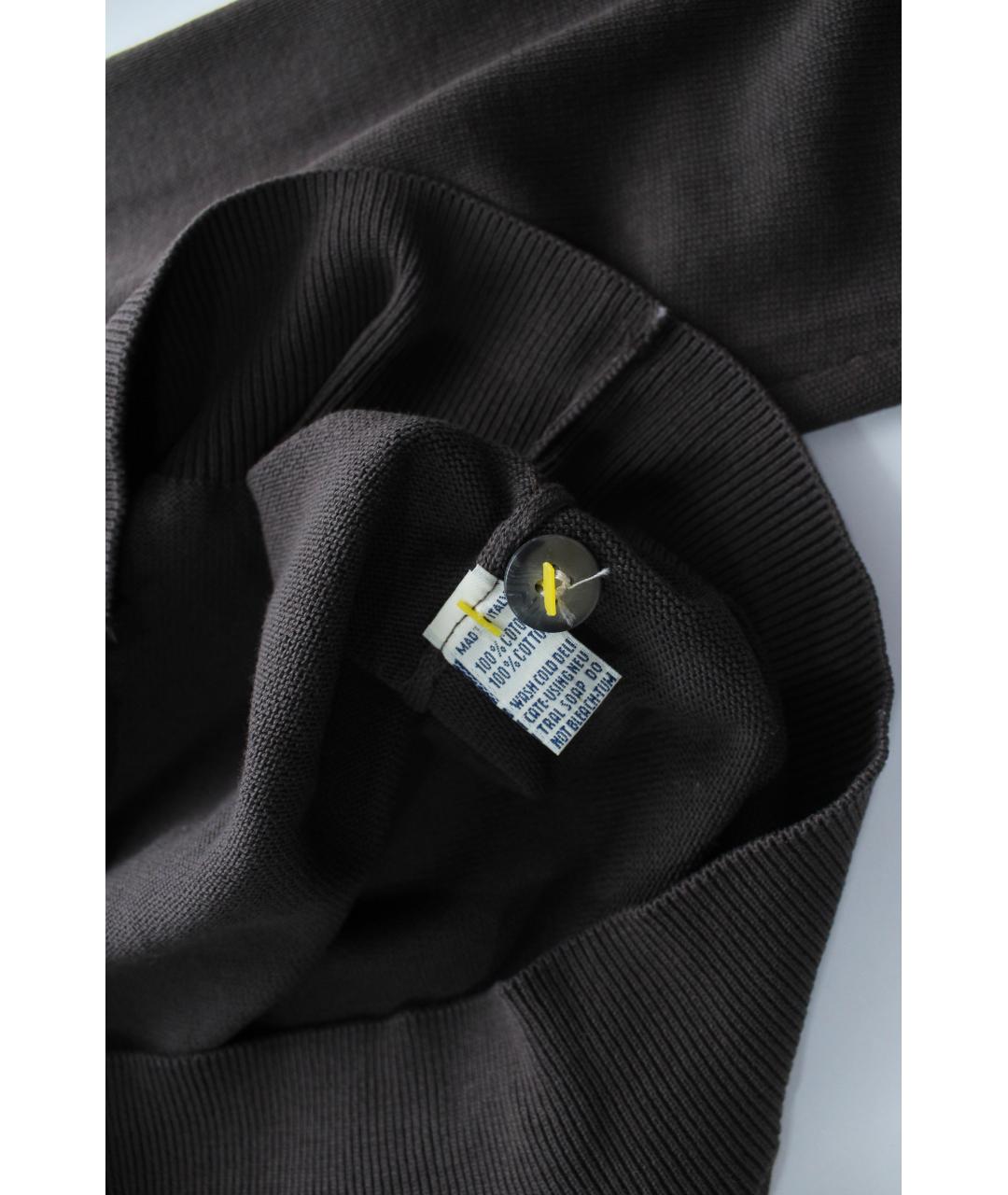 BALLANTYNE Коричневый хлопковый джемпер / свитер, фото 9