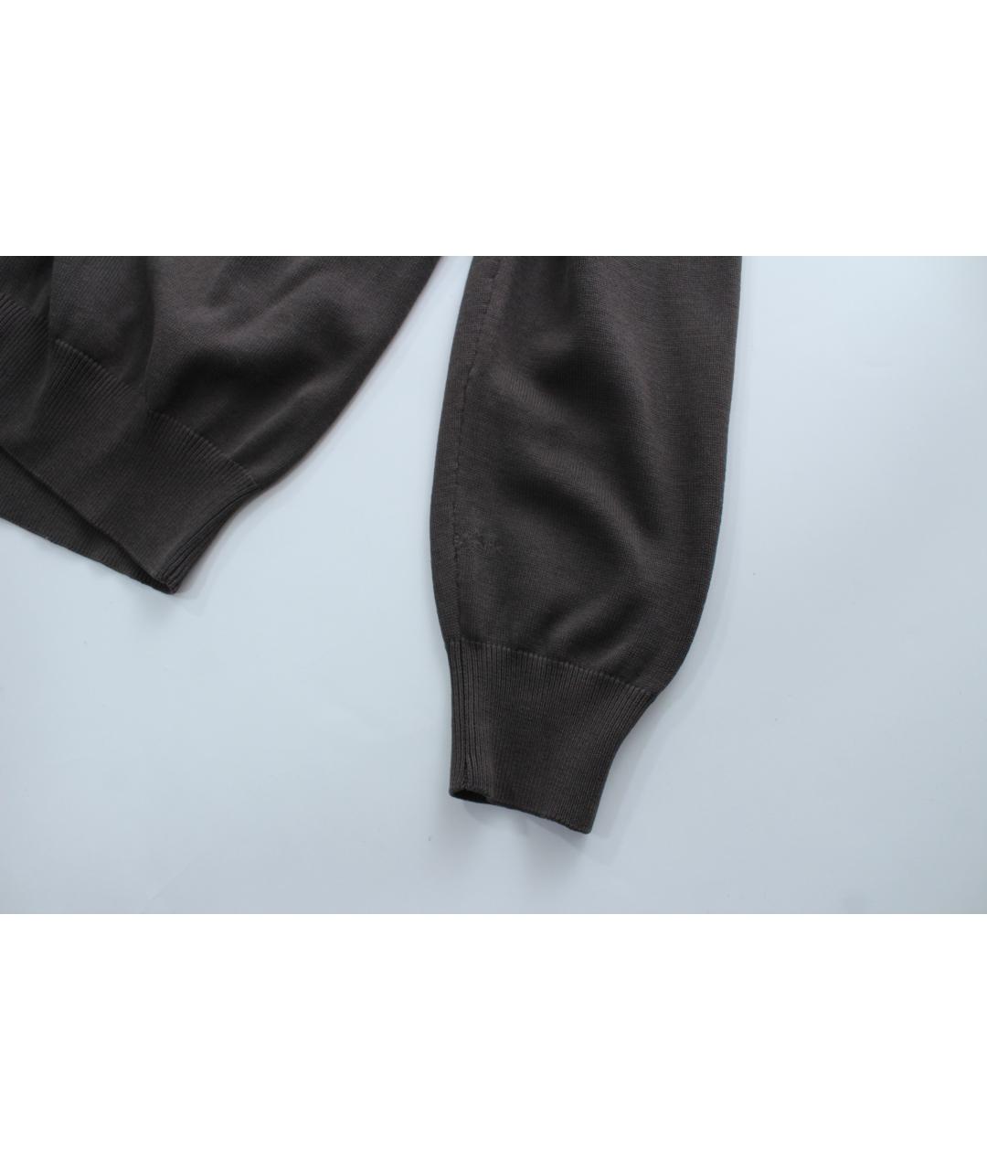 BALLANTYNE Коричневый хлопковый джемпер / свитер, фото 8