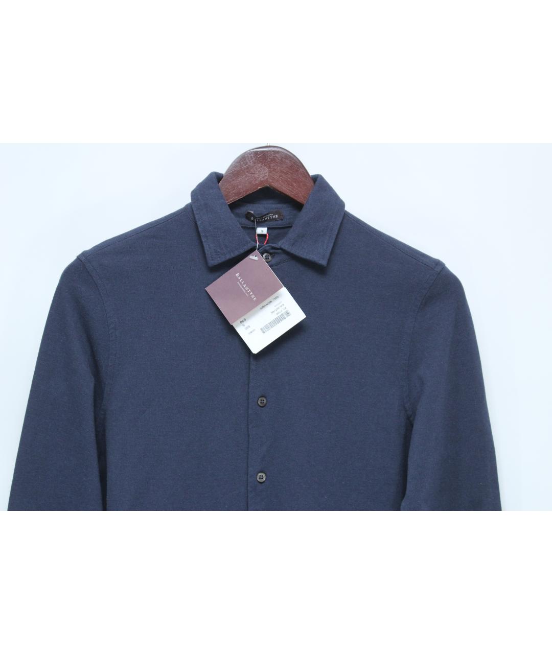 BALLANTYNE Темно-синяя хлопковая кэжуал рубашка, фото 2