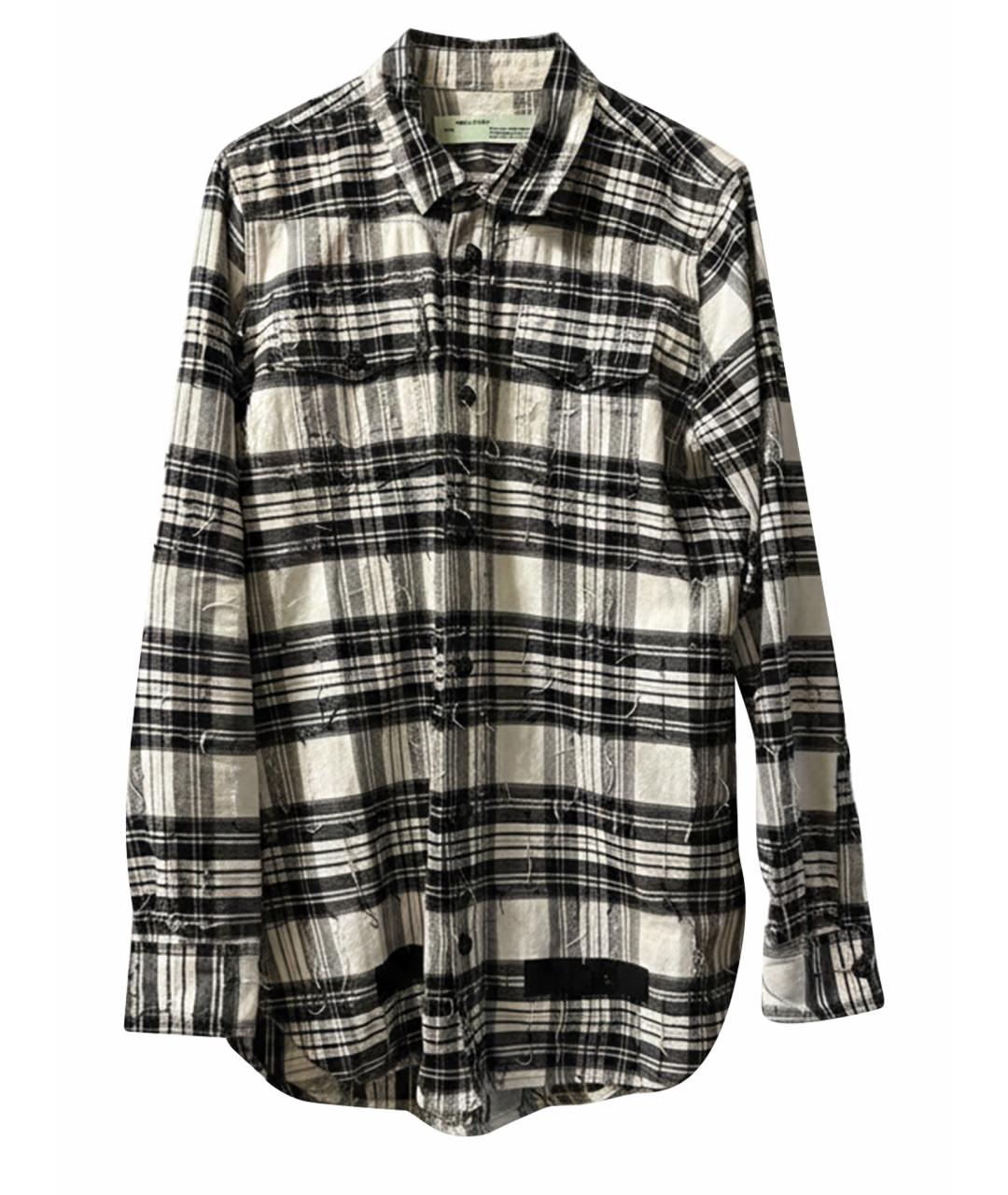 OFF-WHITE Белая хлопковая кэжуал рубашка, фото 1