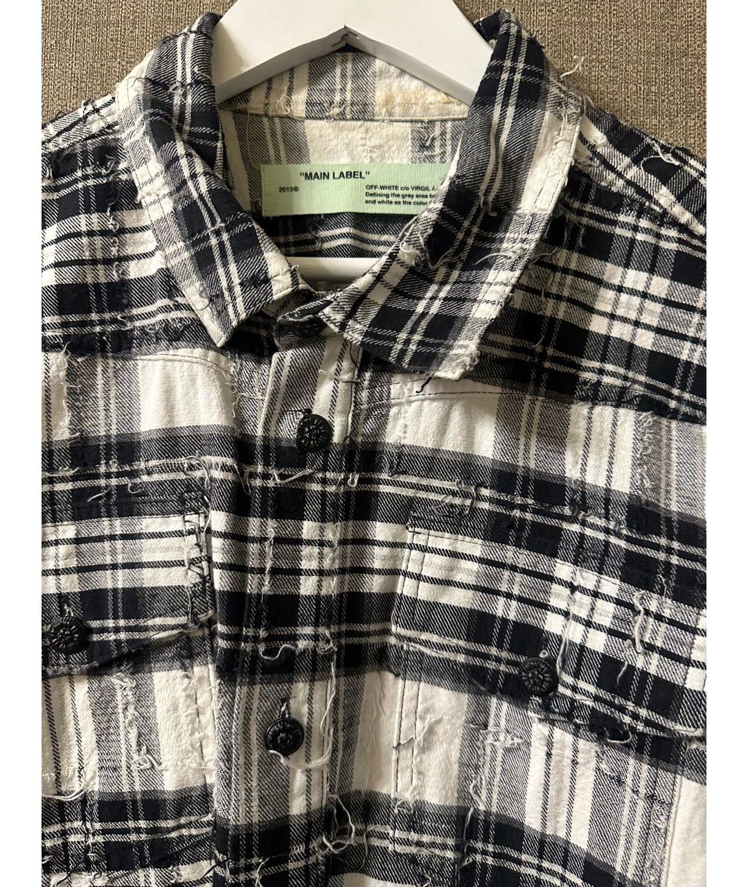 OFF-WHITE Белая хлопковая кэжуал рубашка, фото 2