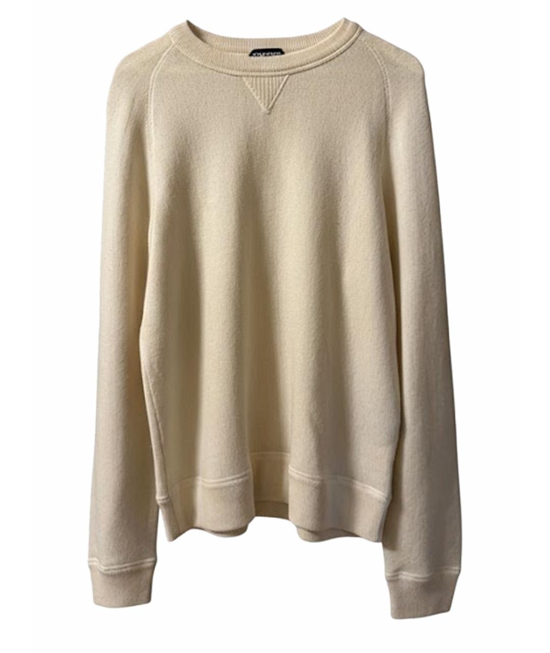 TOM FORD Бежевый кашемировый джемпер / свитер, фото 1