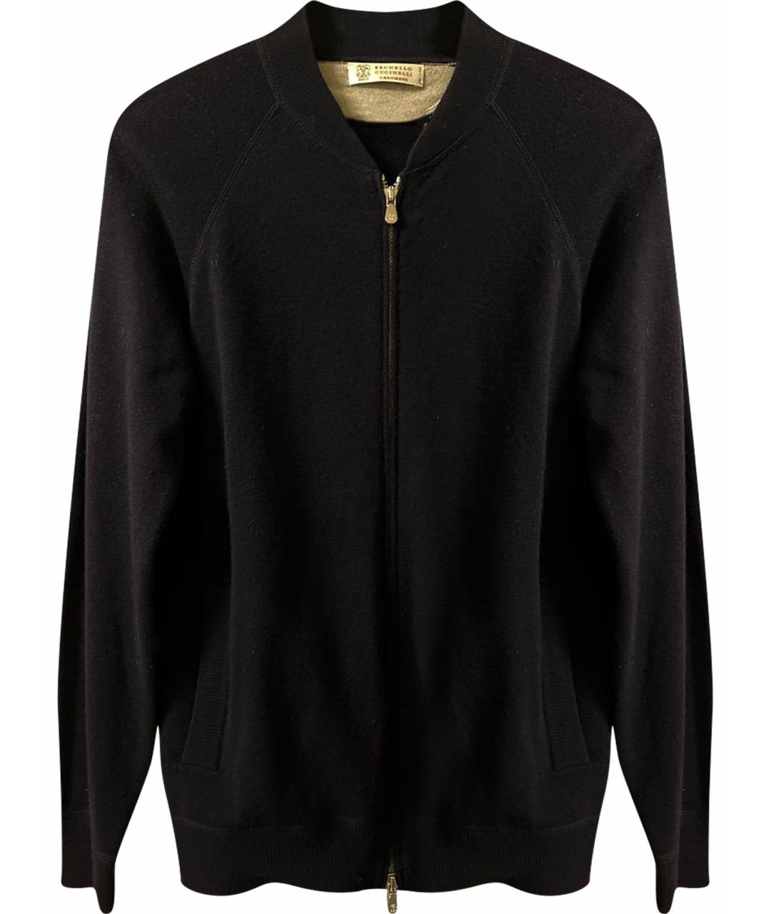 BRUNELLO CUCINELLI Темно-синий кашемировый кардиган, фото 1