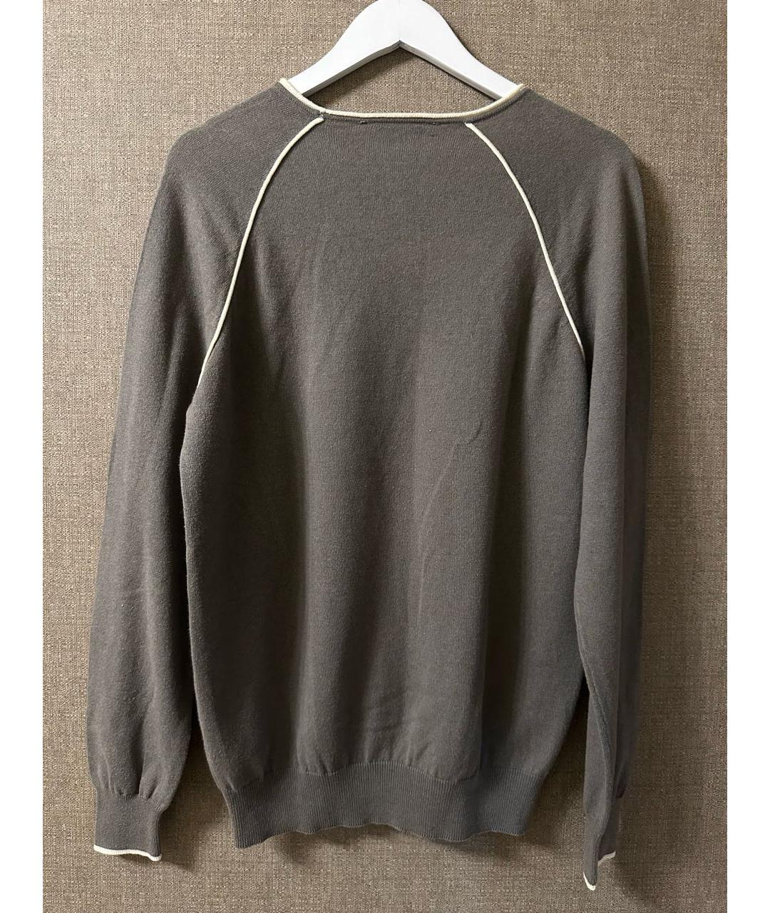 HERMES Серый кашемировый джемпер / свитер, фото 3