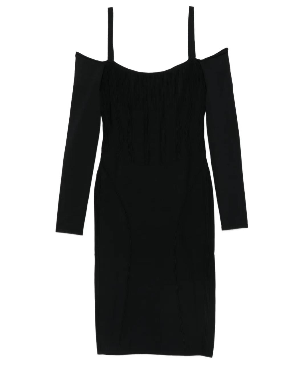 MUGLER Черное коктейльное платье, фото 5