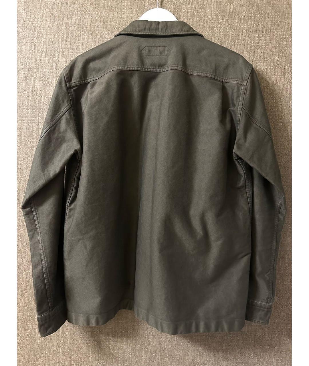 TOM FORD Хаки хлопковая кэжуал рубашка, фото 3