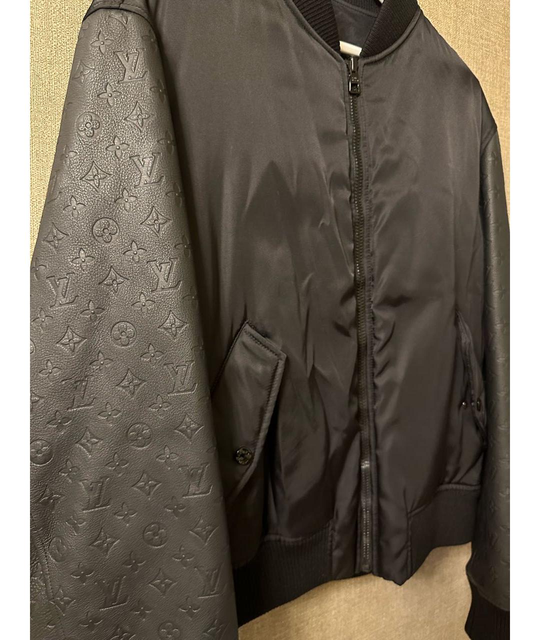 LOUIS VUITTON Черная кожаная куртка, фото 2