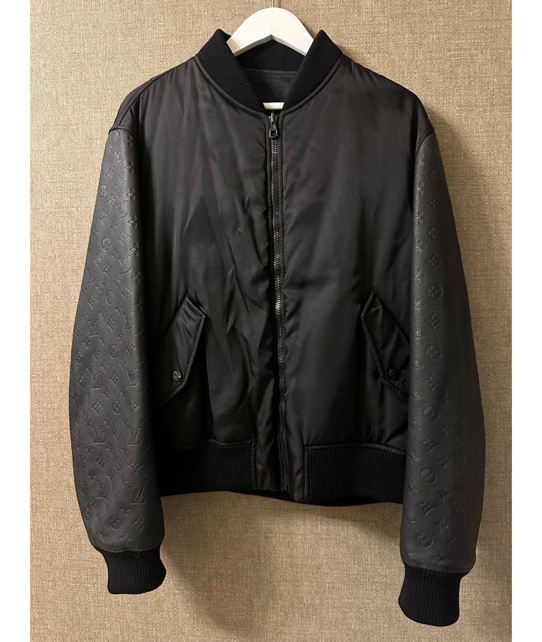LOUIS VUITTON Черная кожаная куртка, фото 4