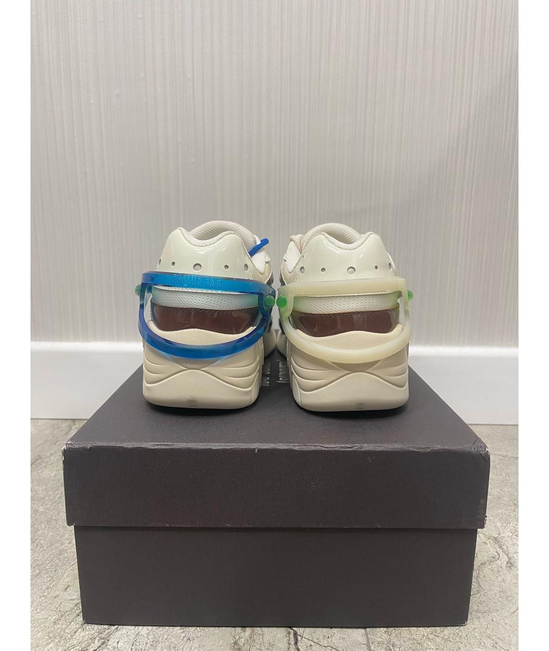 RAF SIMONS Белые низкие кроссовки / кеды, фото 4