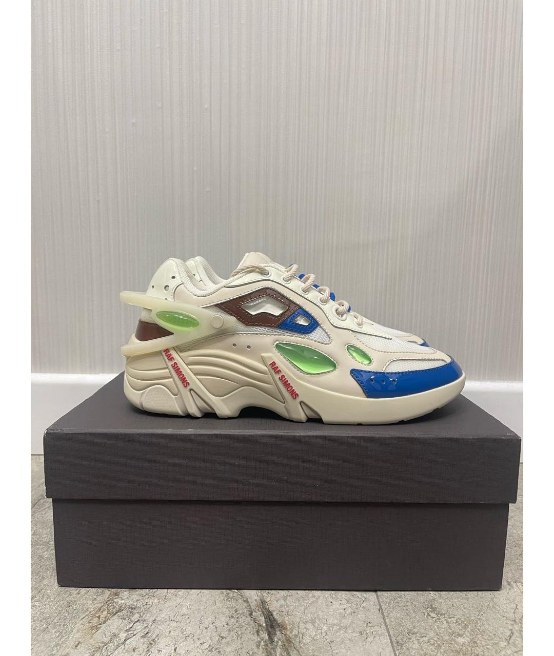 RAF SIMONS Белые низкие кроссовки / кеды, фото 1