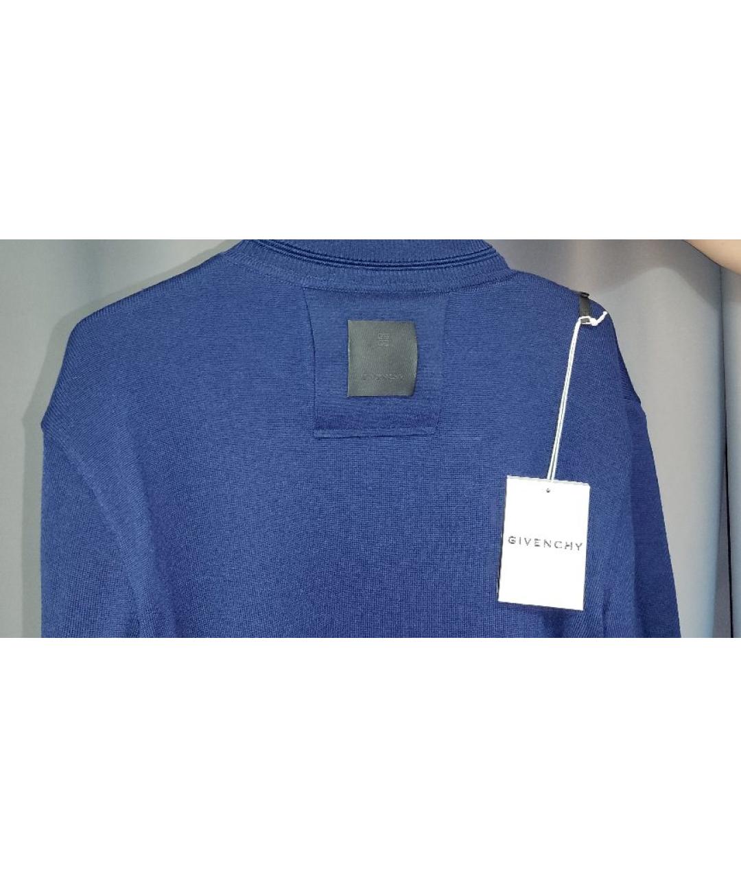 GIVENCHY Темно-синяя шерстяная куртка, фото 3