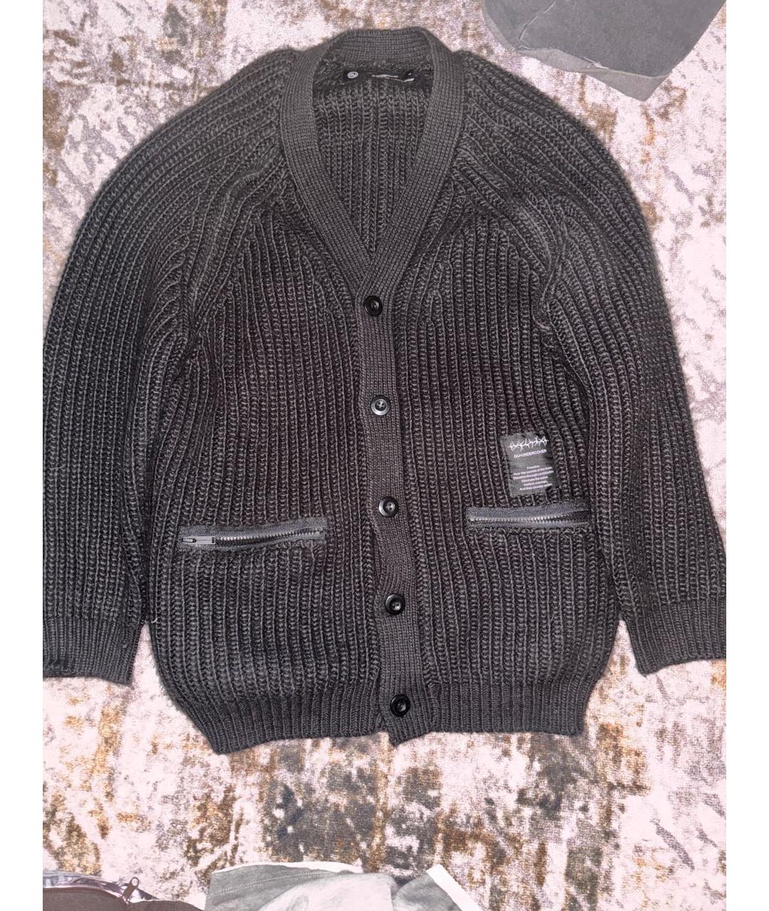 UNDERCOVER Черный хлопковый кардиган, фото 5