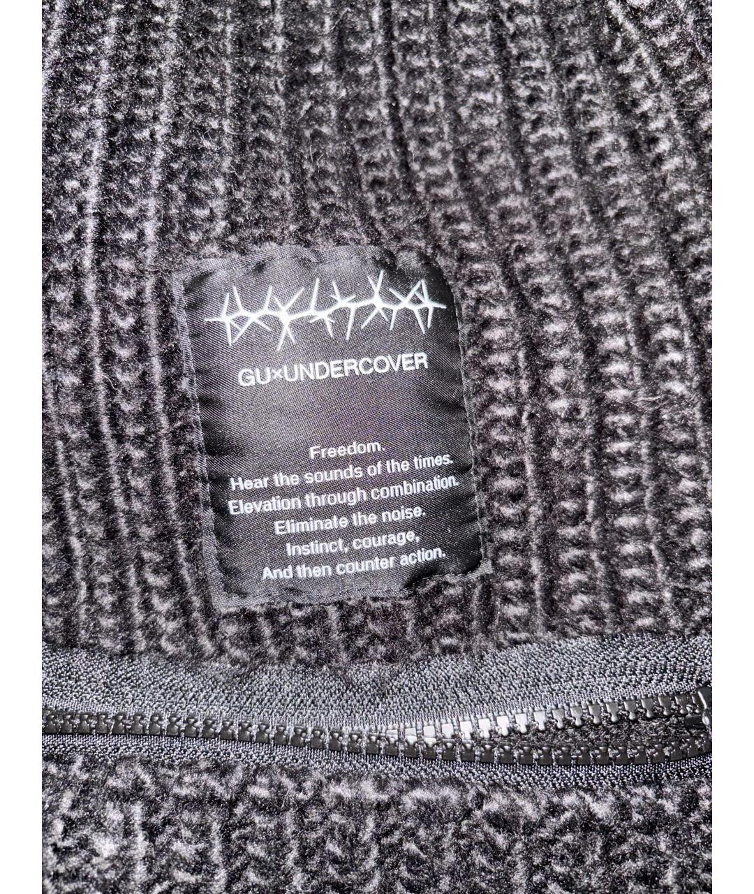 UNDERCOVER Черный хлопковый кардиган, фото 2