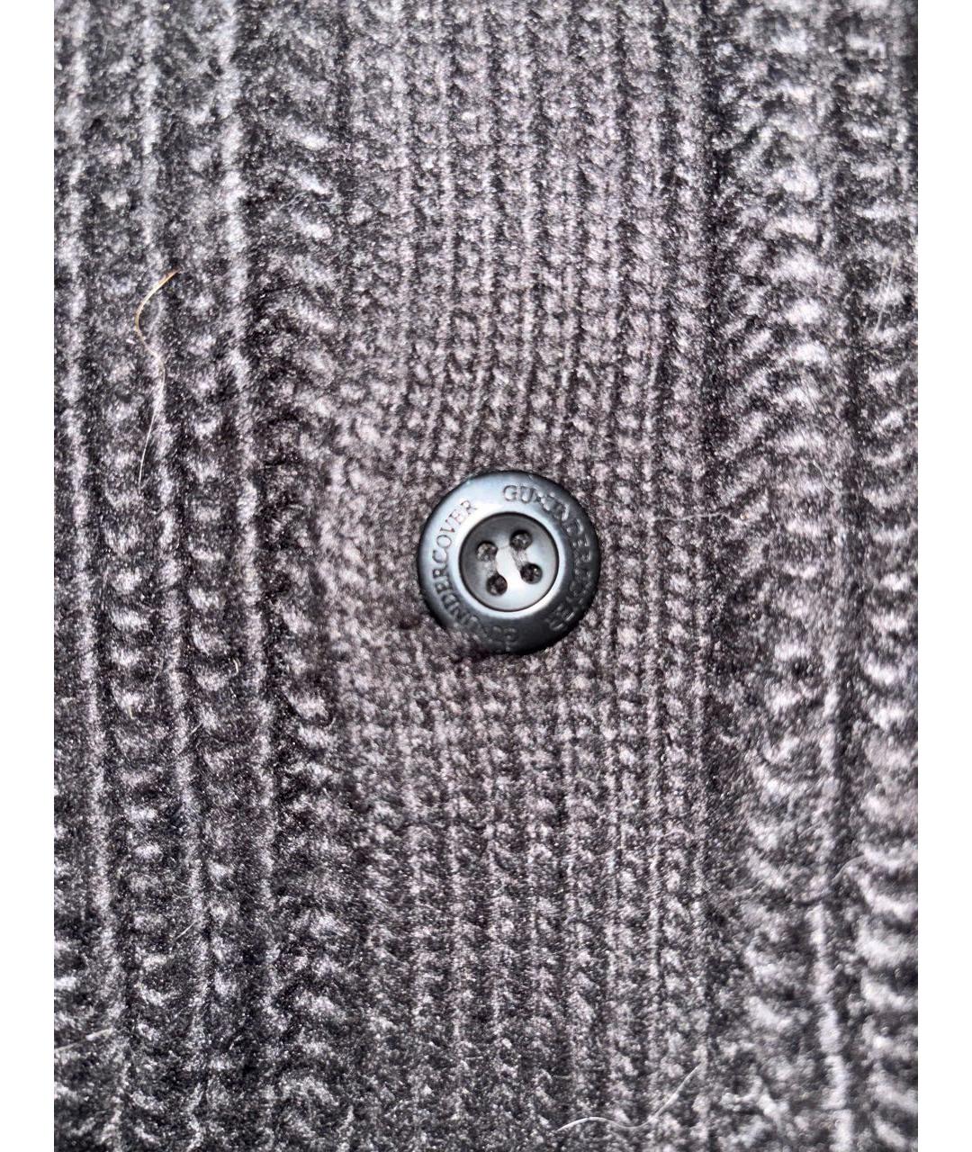 UNDERCOVER Черный хлопковый кардиган, фото 4