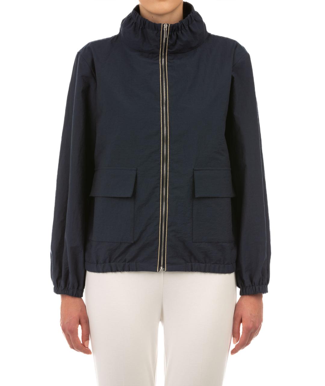 LE TRICOT PERUGIA Синяя хлопковая куртка, фото 3