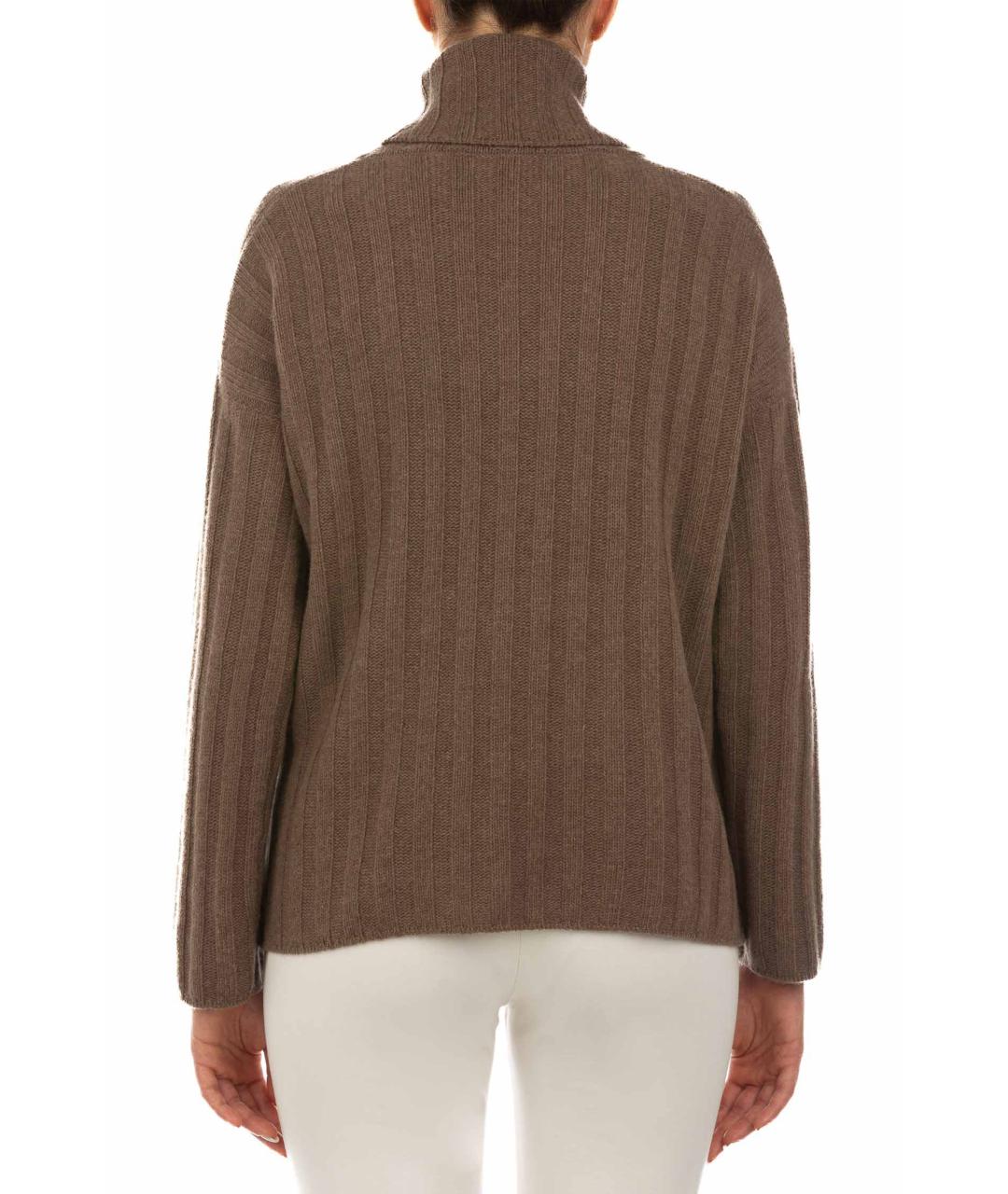 LE TRICOT PERUGIA Коричневый шерстяной джемпер / свитер, фото 2