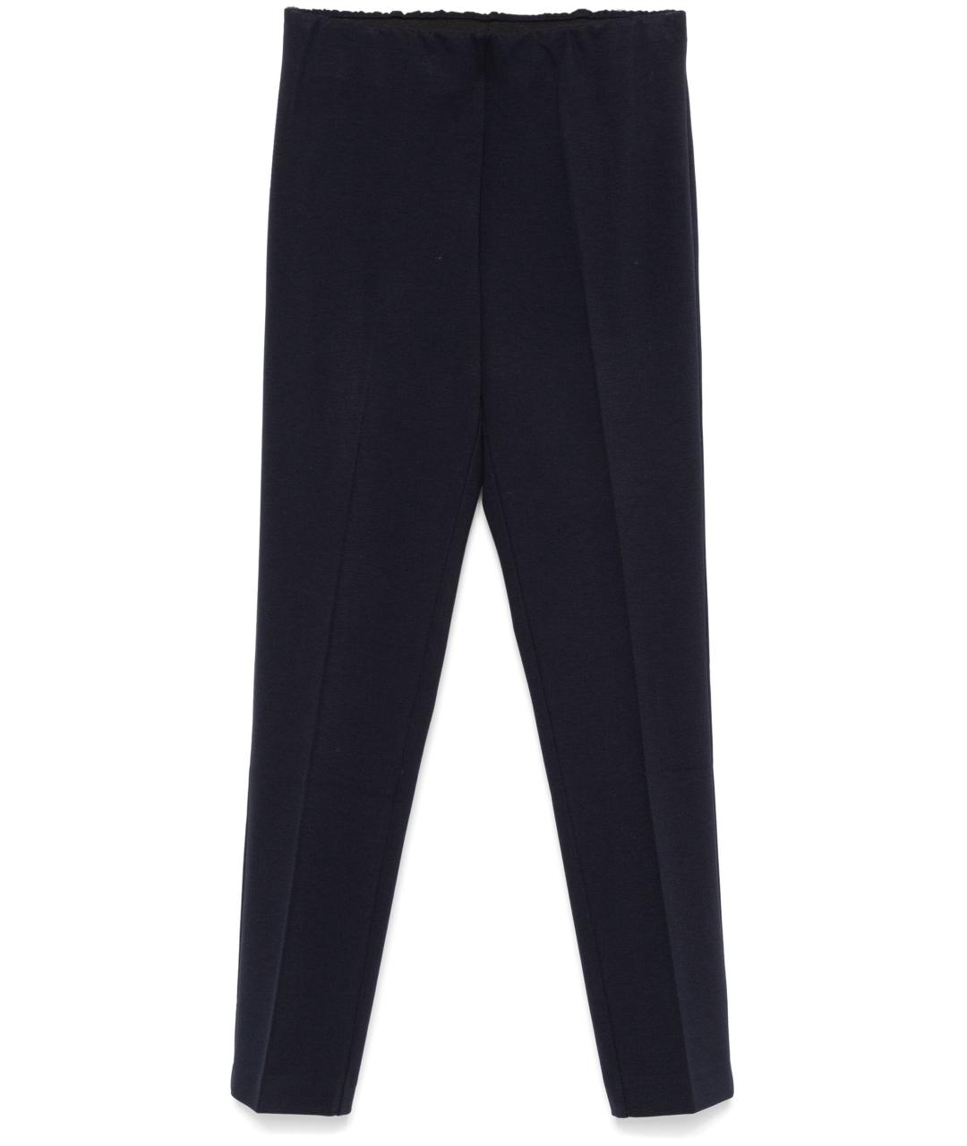 LE TRICOT PERUGIA Синие кашемировые прямые брюки, фото 1