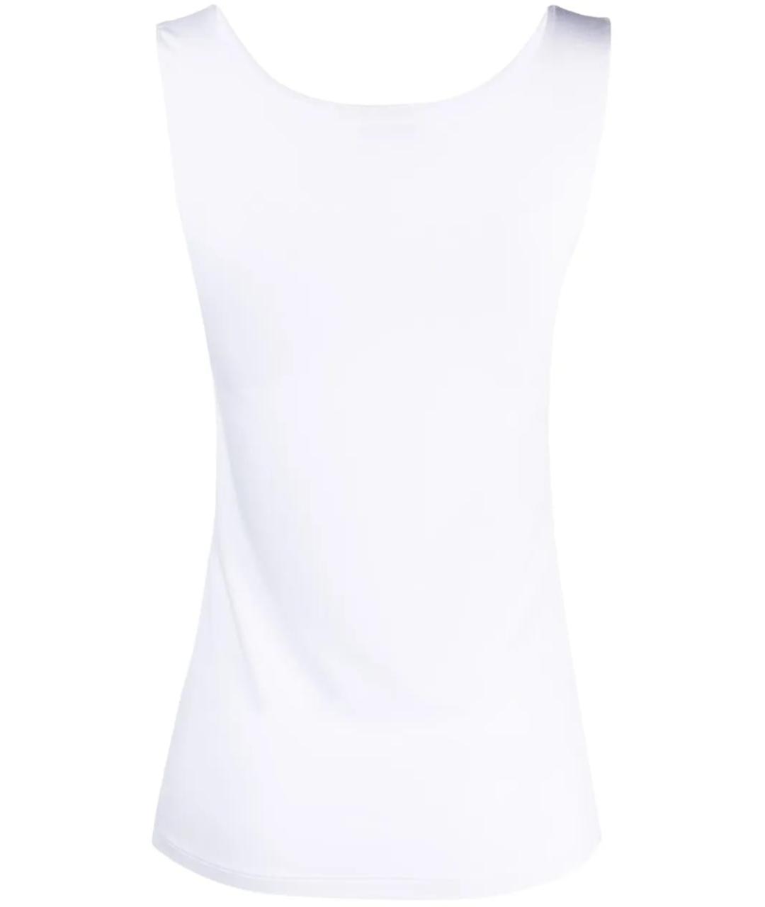 LE TRICOT PERUGIA Белая вискозная майка, фото 2