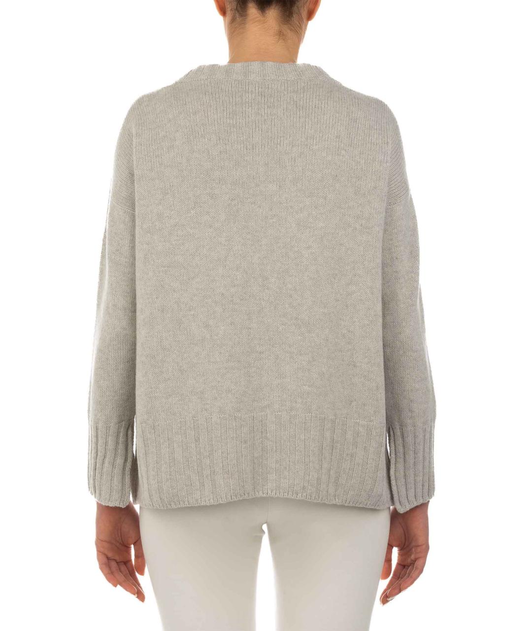 LE TRICOT PERUGIA Серый шерстяной джемпер / свитер, фото 2