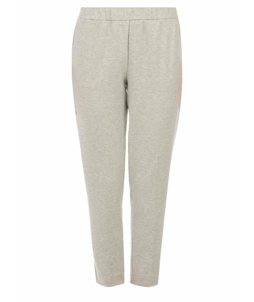 LE TRICOT PERUGIA Белые полиэстеровые прямые брюки, фото 1