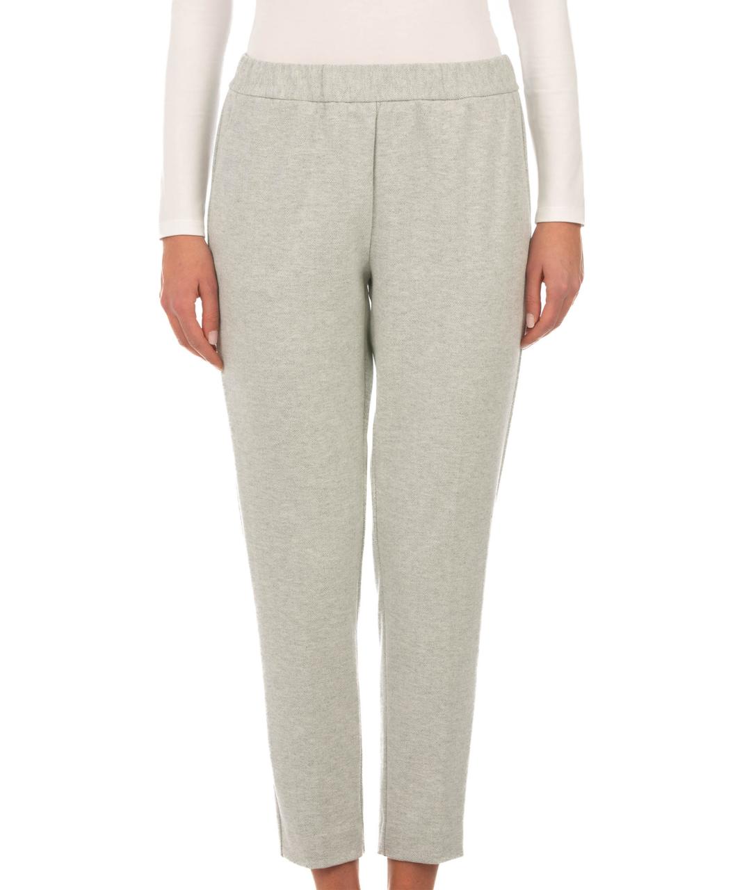 LE TRICOT PERUGIA Белые полиэстеровые прямые брюки, фото 4