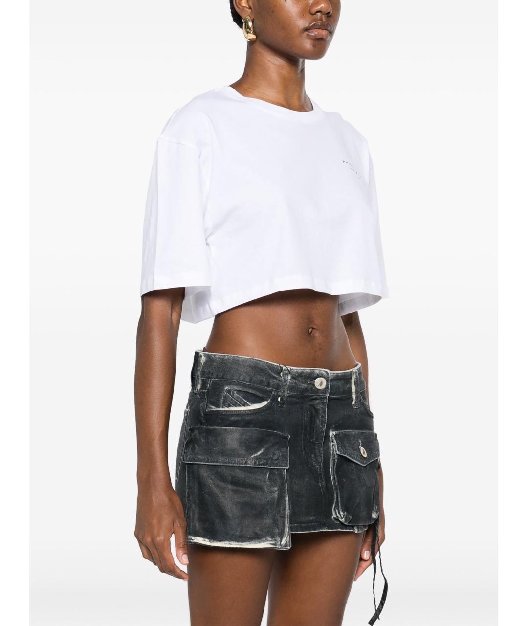 PHILOSOPHY Белая хлопковая футболка, фото 3