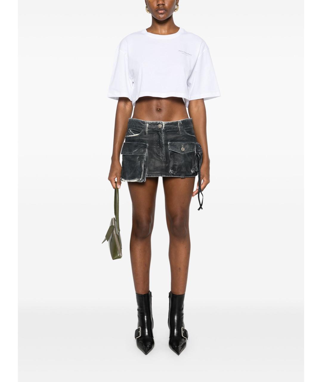 PHILOSOPHY Белая хлопковая футболка, фото 2