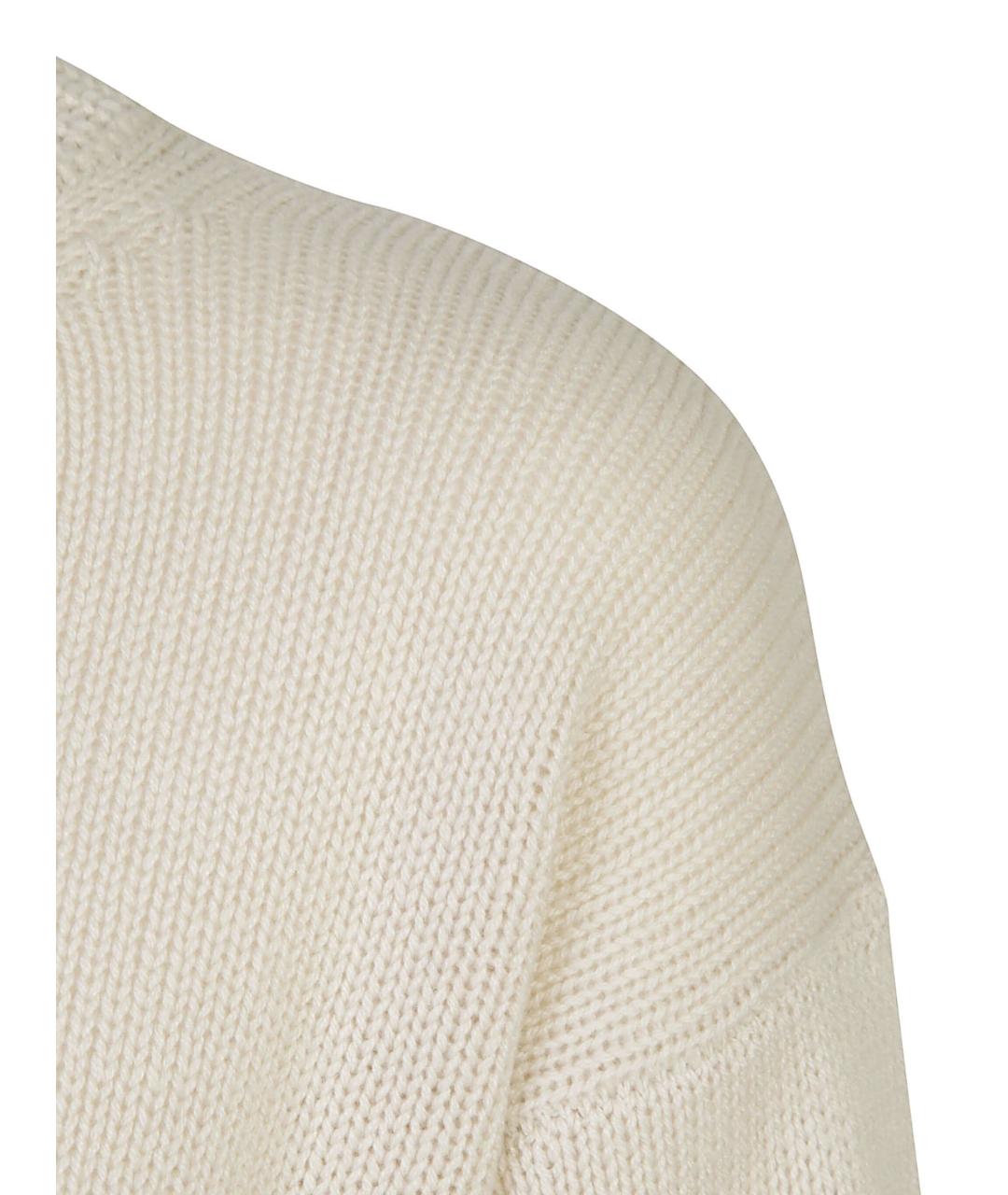 LE TRICOT PERUGIA Бежевый кашемировый джемпер / свитер, фото 3