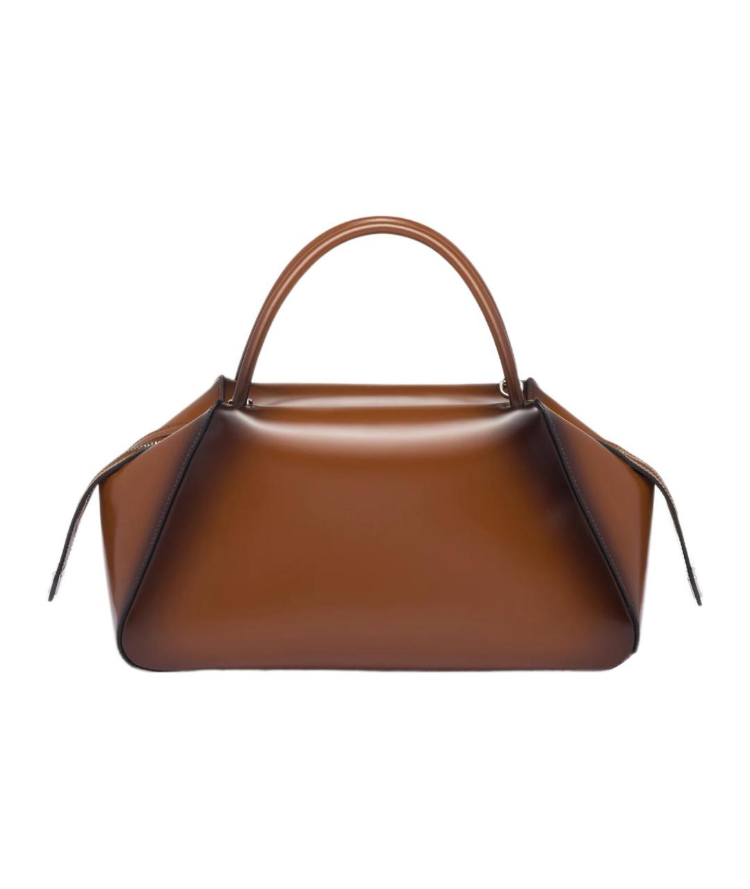 PRADA Коричневая кожаная сумка тоут, фото 3