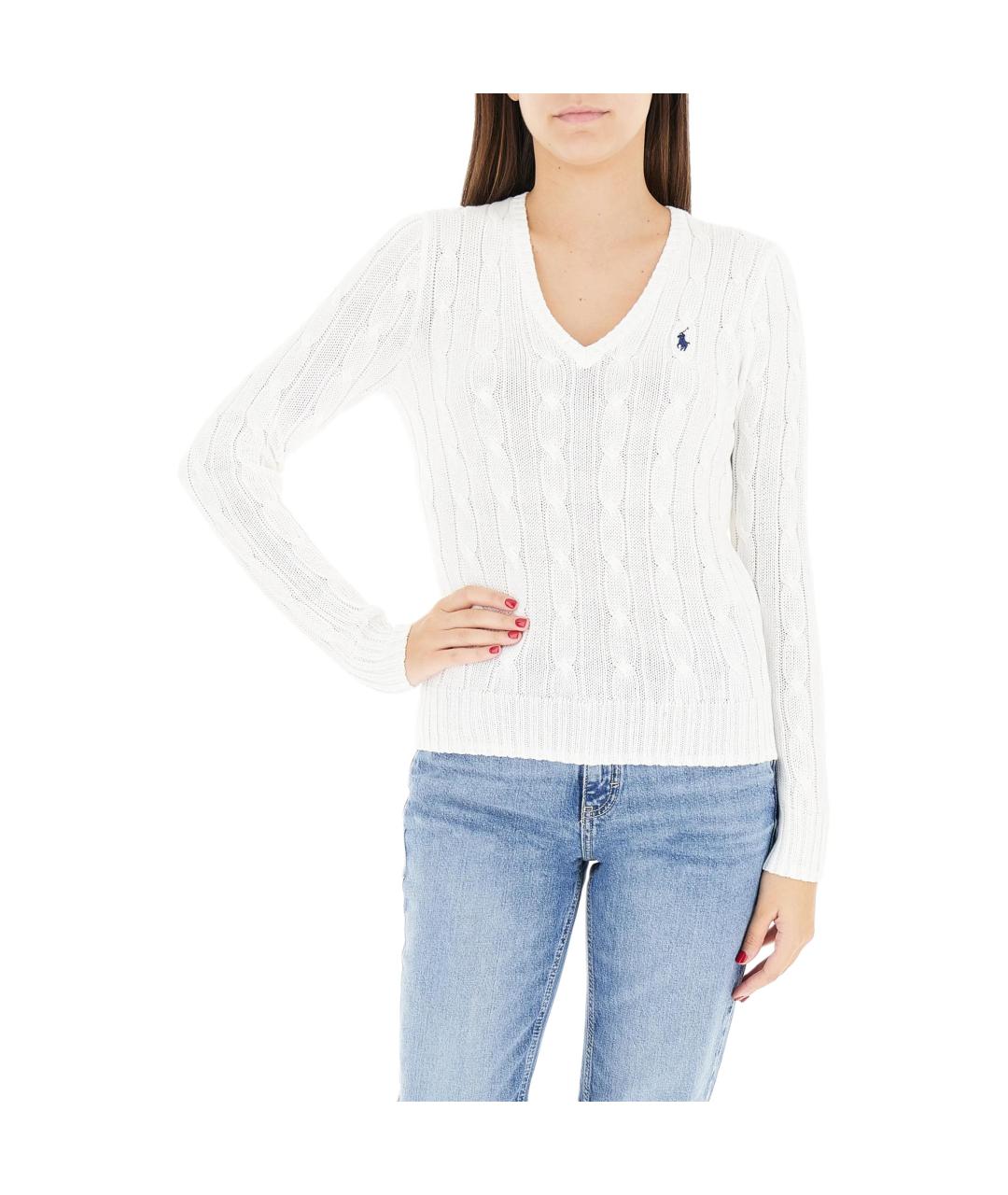 POLO RALPH LAUREN Белый джемпер / свитер, фото 2