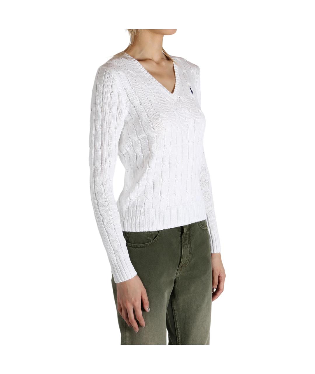 POLO RALPH LAUREN Белый джемпер / свитер, фото 4