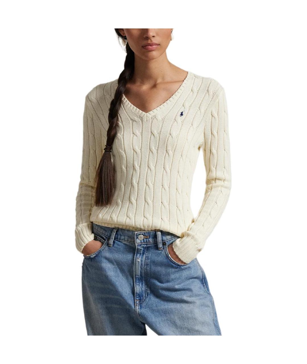 POLO RALPH LAUREN Бежевый джемпер / свитер, фото 4