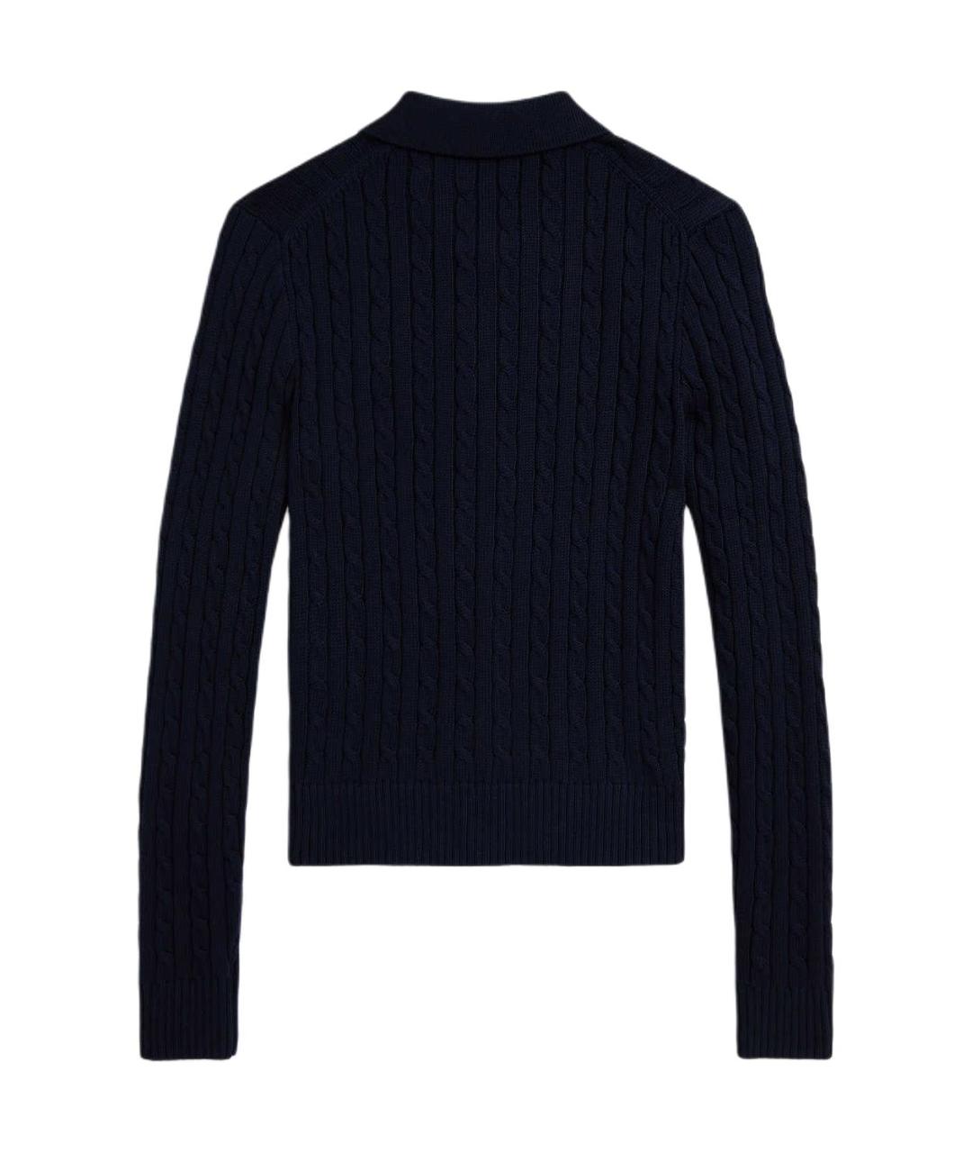 POLO RALPH LAUREN Синий хлопковый джемпер / свитер, фото 2