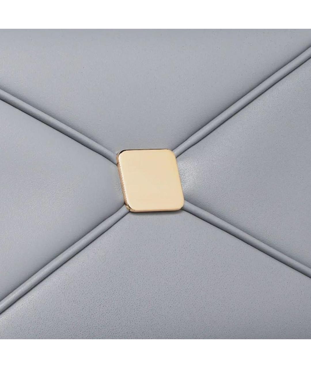 CHRISTIAN DIOR Серая кожаная сумка через плечо, фото 6