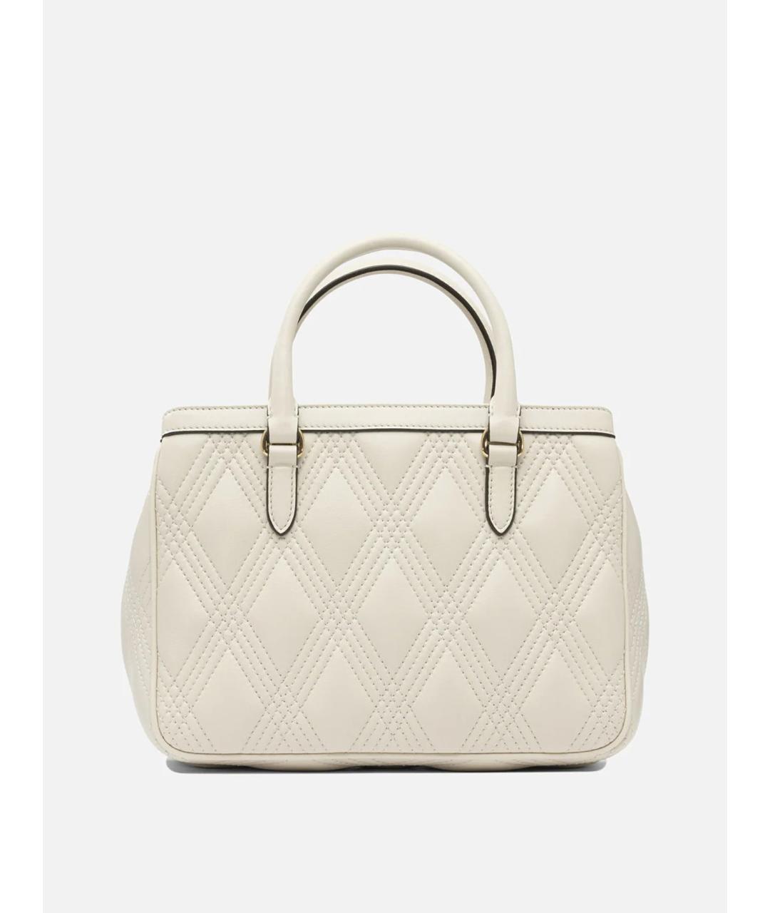 VALENTINO Белая кожаная сумка тоут, фото 3