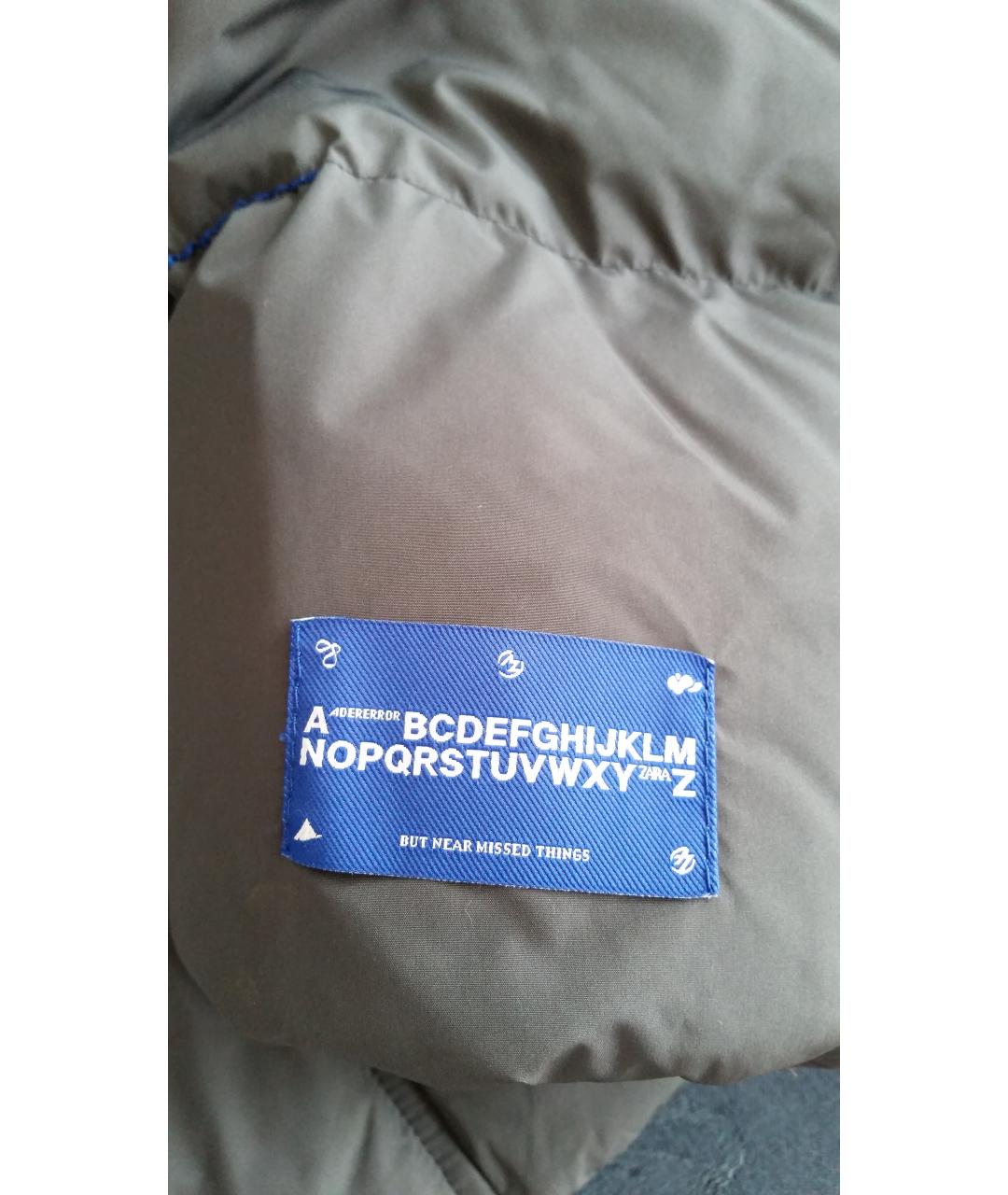 ADER ERROR Серый полиэстеровый пуховик, фото 4