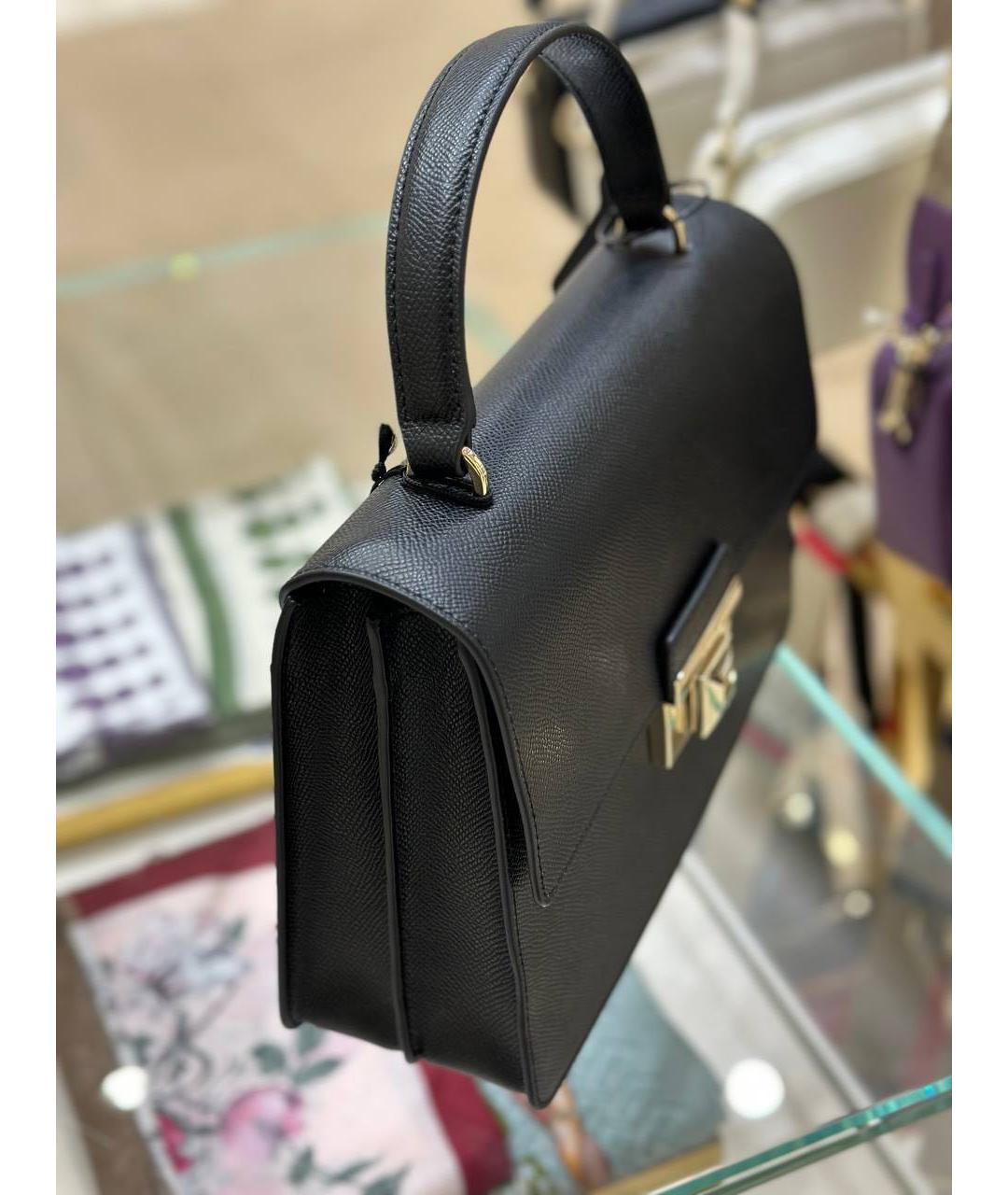 FURLA Черная кожаная сумка через плечо, фото 4