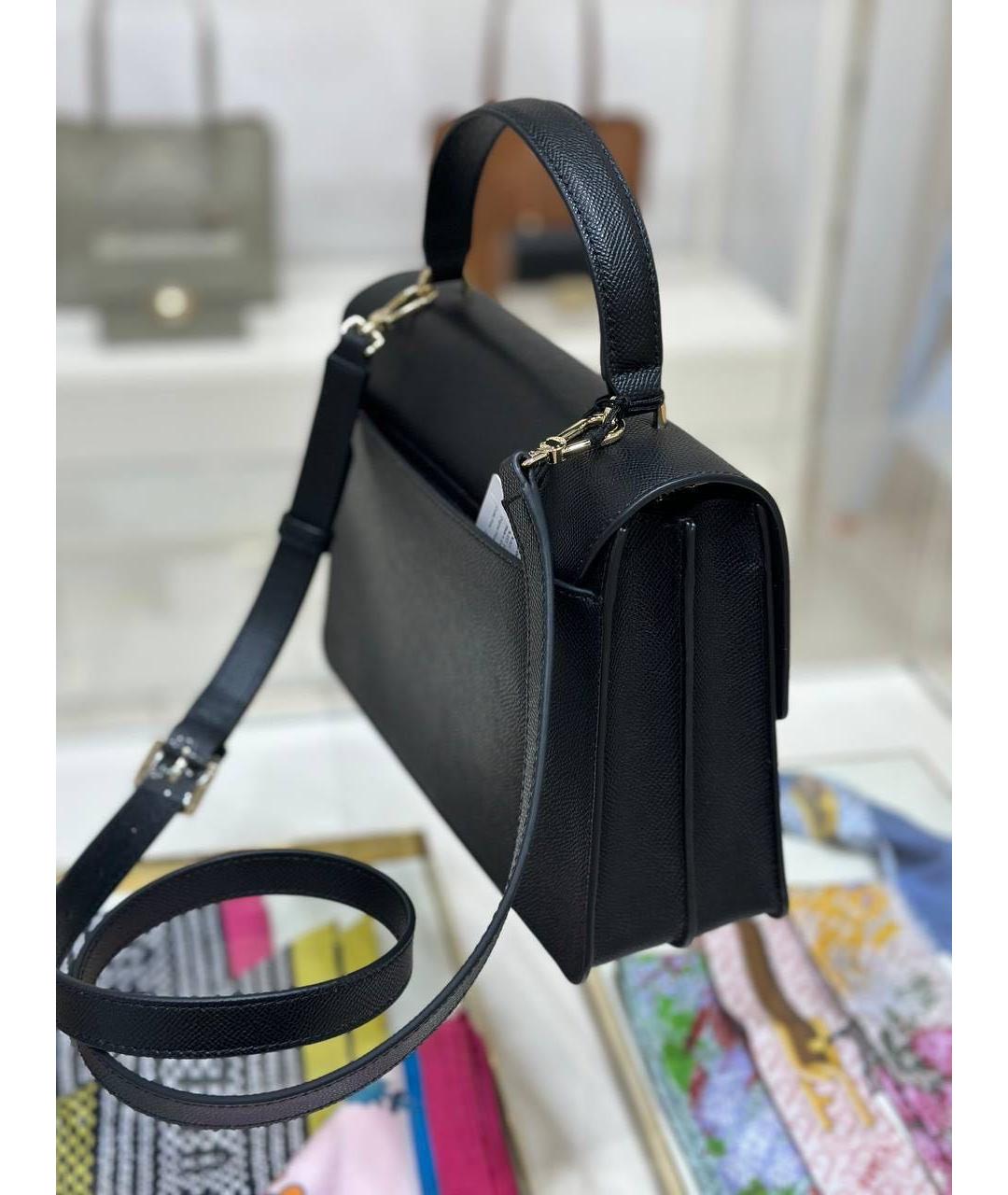 FURLA Черная кожаная сумка через плечо, фото 3