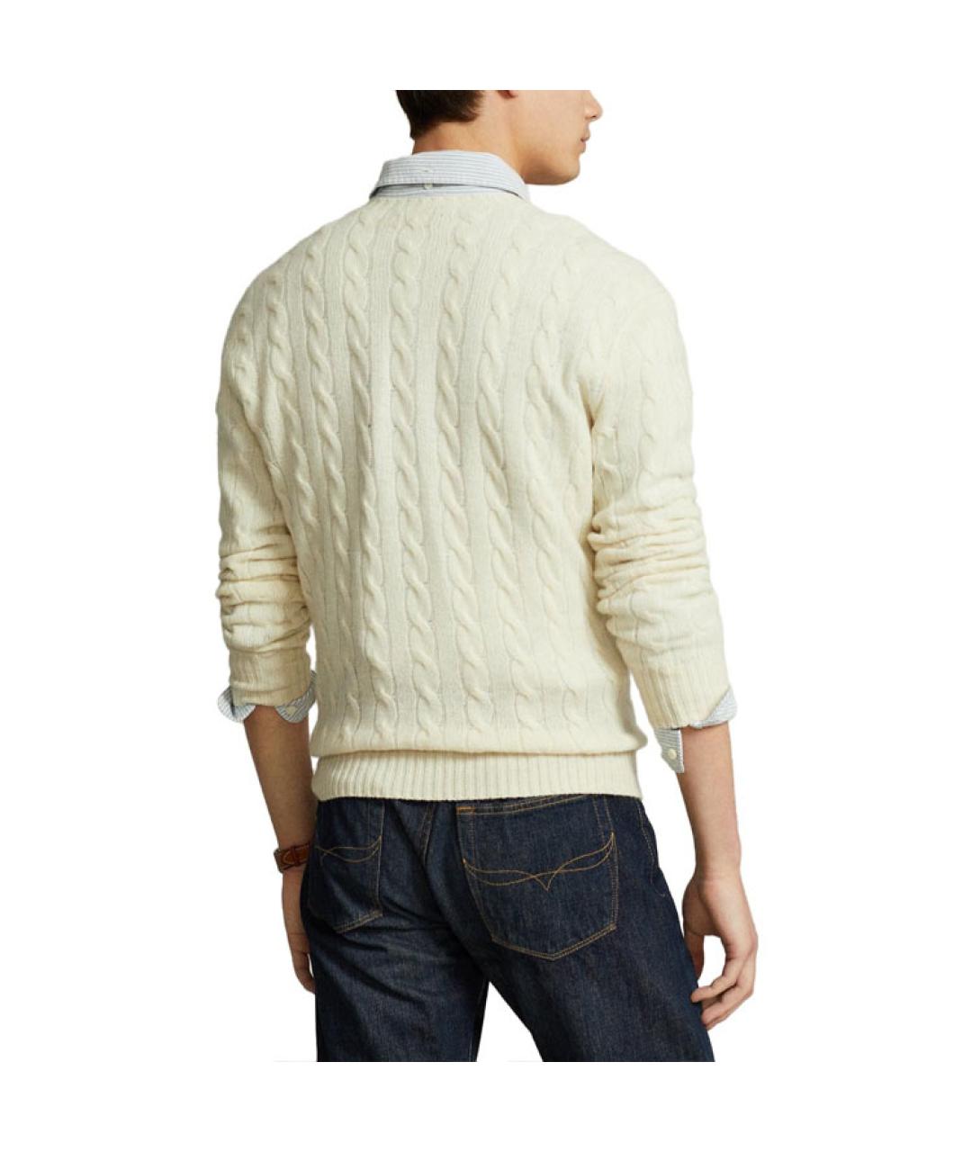 POLO RALPH LAUREN Бежевый джемпер / свитер, фото 4