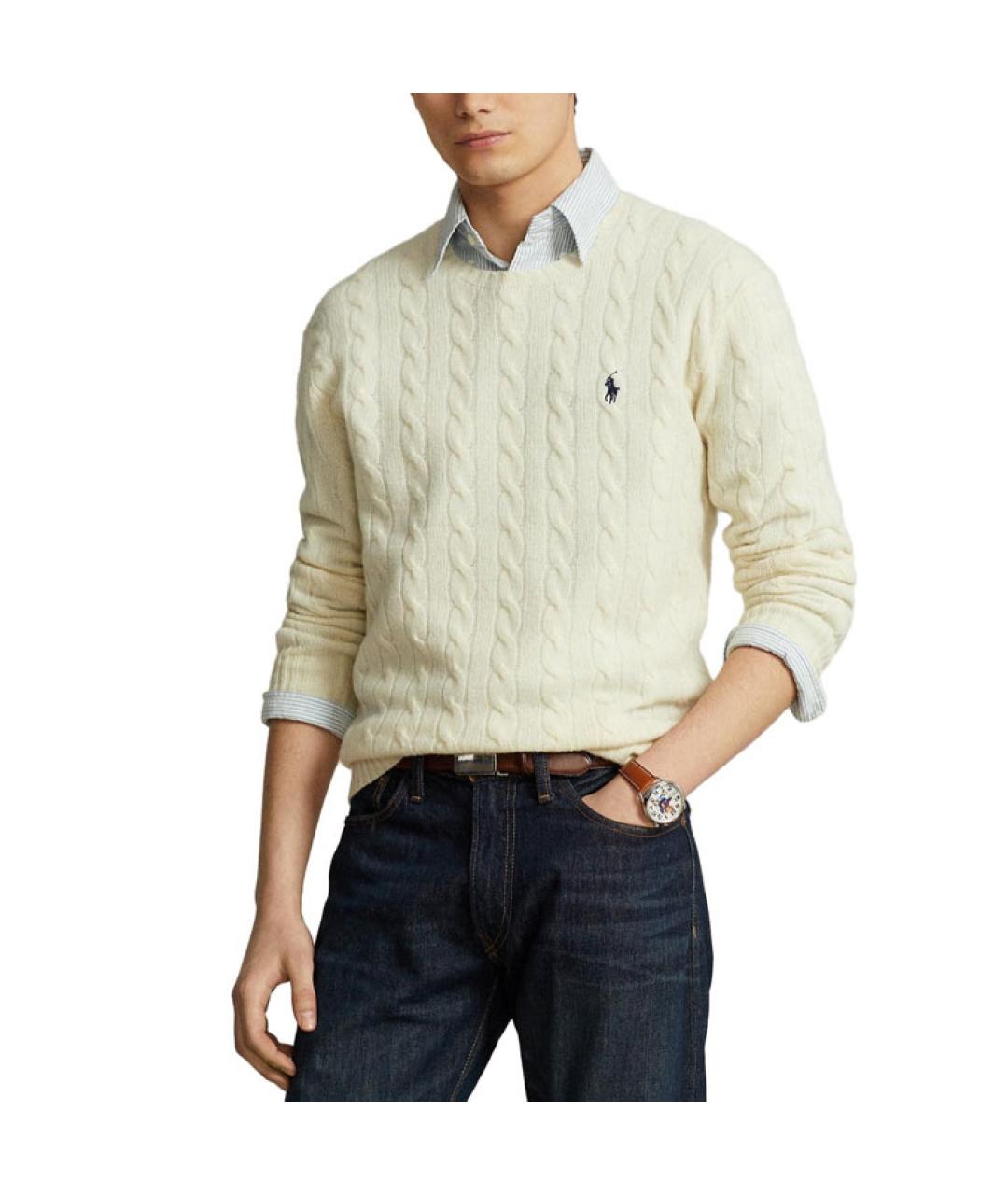 POLO RALPH LAUREN Бежевый джемпер / свитер, фото 3