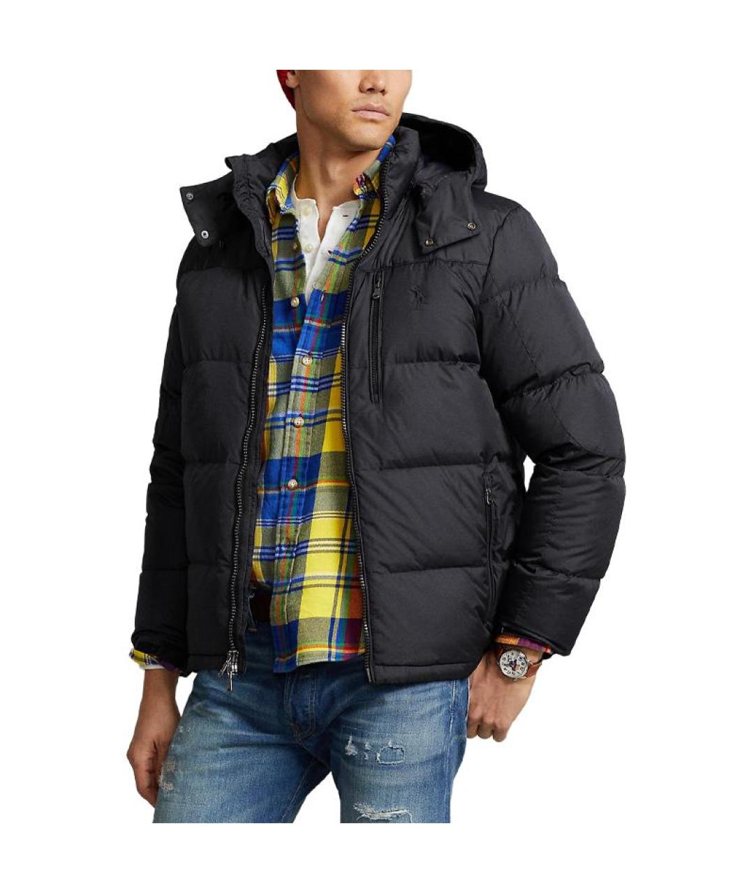 POLO RALPH LAUREN Черный пуховик, фото 2