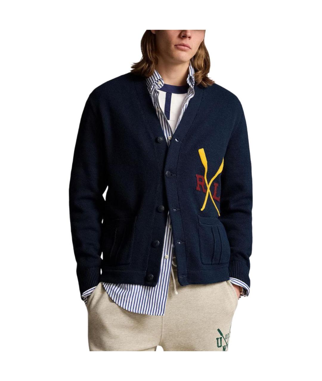 POLO RALPH LAUREN Темно-синий джемпер / свитер, фото 2